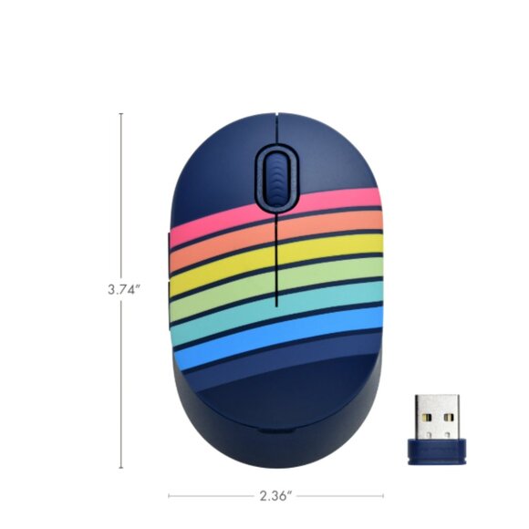 surf onn. Wireless Mouse Batteries incl. Rainbow BRAND-NEW sealed ⭐SHIPS FREE⭐ - Picture 5 of 7